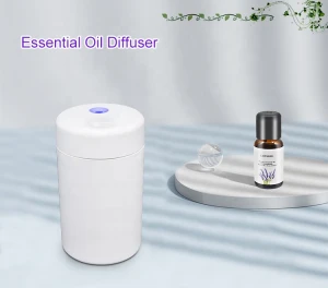 Battery operated nebulizing diffuser with pure essential oil gift air diffuser with cotton wick