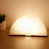 Best design gift wooden reading book shape led book light