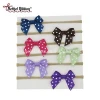 Best price polka dot print ribbon bows hair band organic