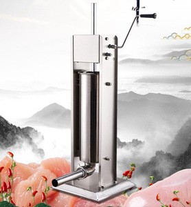 best quality cheap homemade stainless steel body vertical manual meat stuffer , sausage filler