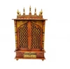 Best Quality Handmade Wooden home temple with Door Design