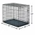 Import Best quality pet 42&quot; large folding wire pet cages for large dog cat house metal dog crate from China