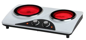 Best selling 2 burner electric cooktop with glass top