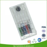 Best selling mini plastic convenient hotel sewing kit with customized logo and package