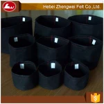 best selling recycle round felt planting pots ,garden felt grow bag with handle