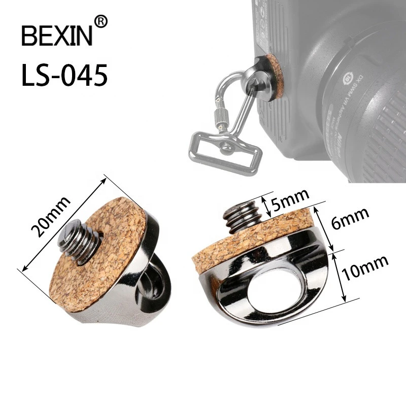 BEXIN Factory Price other Camera accessories Zinc Alloy 1/4 inch knob O D Ring tripod camera mount screw for camera strap