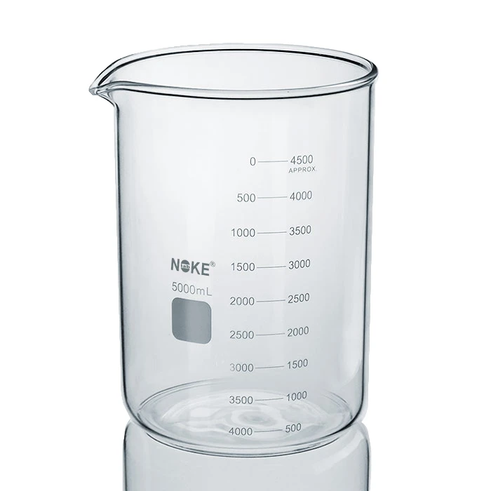 Big Volume  Glass Beaker 5000ml with Printed