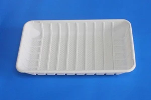 biodegradable corn starch plastic meat trays