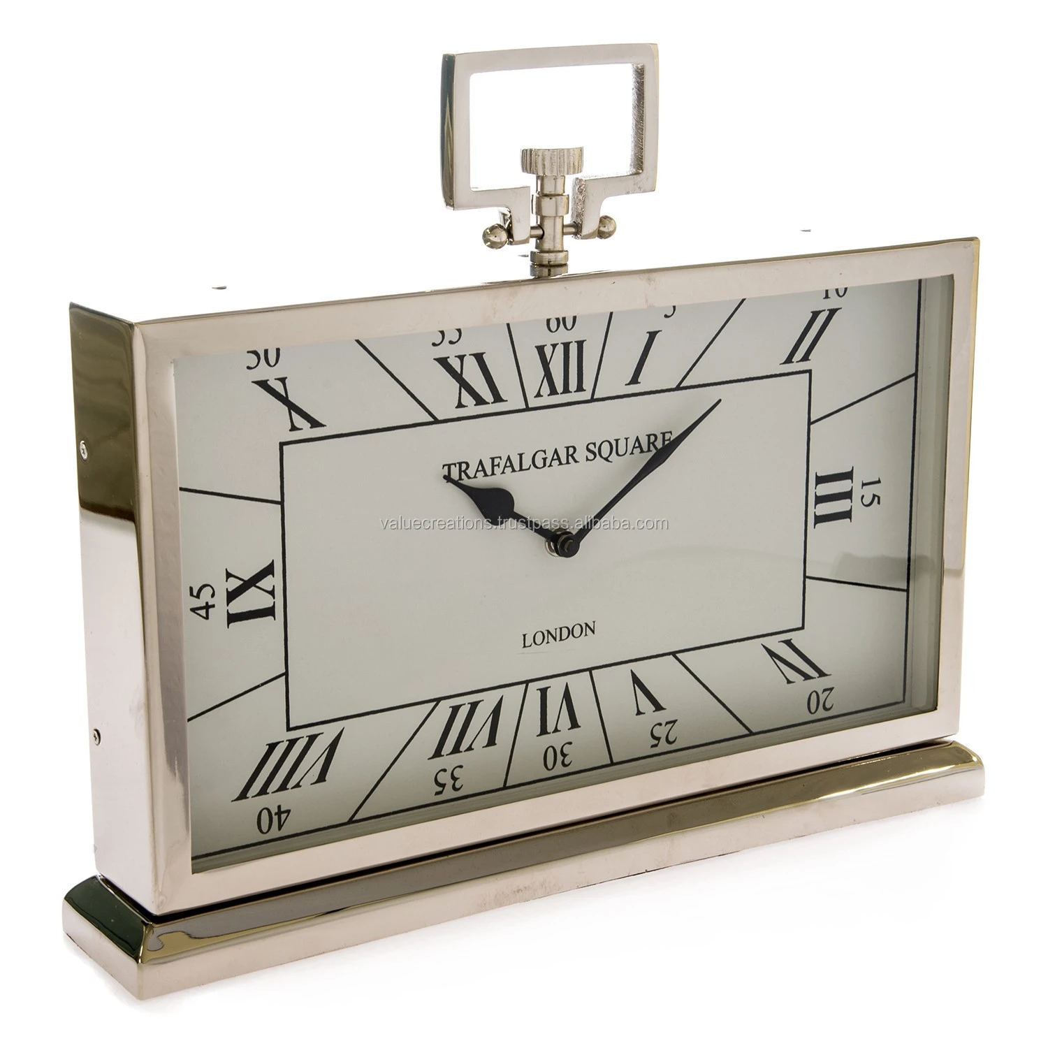 Black and Gold Colour Table Clock for Modern Home Interiors