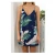 Import Bodycon White Cami Summer Dress Women Palm Leaf Print Double V Neck Casual Shift Dresses from China