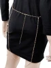 Bohemian style gold plated simple thin belly chain leg chain body jewelry