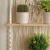 Import BOHO Woven Macrame Plant Hangerr with Double Wooden Shelf Wall Hanging Decor from China