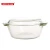 Import Borosilicate glass pot for cooking casserole with lid 1.0L table service glass pot oven safe glass casserole from China