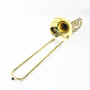 Brass Gold Lacquered Tenor Trombone Wind Instrument (FTB-300)