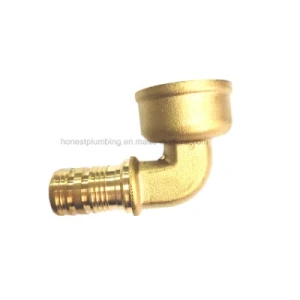 Brass Pex 90 Degree Elbow with Female Thread