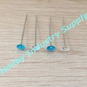 Bright Color 38mm Diamond Head Hair Stick Pins For Decoration