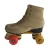 Import Brown cold-resistant four-wheel roller skates, wholesale price double-row roller skates, high-quality wear-resistant wheels from China