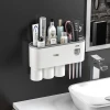 Brush Travel Cleaner Toothpaste Plastic Stand On Wall Toothbrush Holder