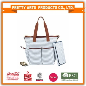 BSCI factory audit 4P new style diaper bag for women standard color MOQ 100pcs all in-stock for wholesale