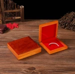 Custom logo commemorative Medals Badges Red Wooden Gift Box