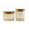 Candle Glass Jar with Bamboo Wood Lid 200ml