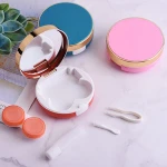 Candy Color Contact Lens Case With Mirror Custom Contact Lenses Case Luxury Contact Lens Case Good Quality Cases Container