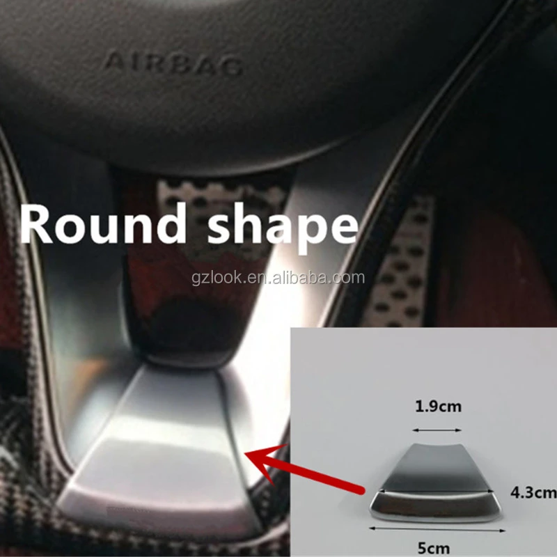 Car Refitting Steering Wheel Upgrade Logo Emblem Badge Decoration Trim Sticker for Mercedes Benz