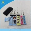 Cartoon anime printed mobile phone strap cell phone strap with sublimation printing