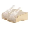 Cat5e RJ45 Shielded Modular Plugs Connectors for Solid and Stranded Wire Networking Cable