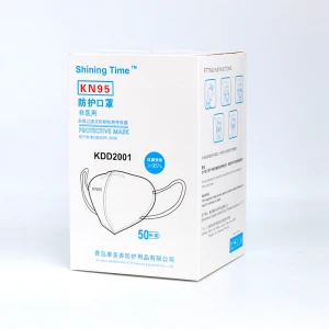 CE certified disposable KN95 Aura Respirator Protective KN95 Face Mask high elastic earloop without stamp