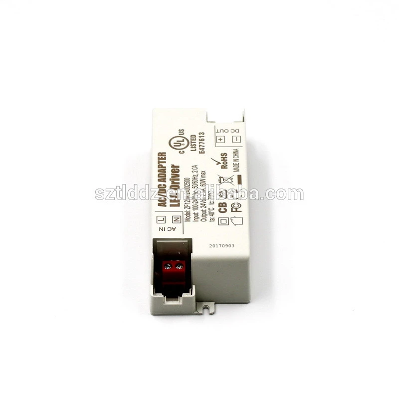 CE/ROHS standard AC/DC adapter led driver 24V 2.5A 60W constant voltage