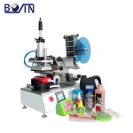 Cheap high quality semi-automatic flat bottle labeling machine for flat bottle
