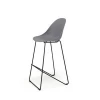 Cheap Home Kitchen Modern Design Metal Legs PP Plastic Seat High Bar Chair