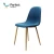 Import Cheap price hot-sale home furniture modern gray velvet fabric dining chair with metal legs from China