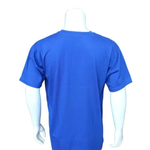 Cheap promotional OEM polyester cotton blend men T-shirt with heat transfer printing
