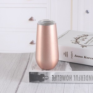 Cheap Sell 6oz Stainless Steel Wine Glass Tumbler Cups