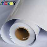 cheap white pvc self adhesive vinyl for used flex printing machine/ printing advertising materials