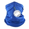 Cheap wholesale sport cooling plain color filter pocket neck gaiter bandana summer balaclava for men
