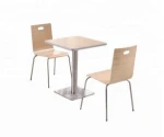 cheap wooden tables and chairs set for restaurant