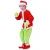 Import Child Cute Santa Claus Green Monster Cosplay Costume Outfit For Kids Christmas Party Costumes from China