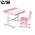 Import Child reading table customized writing pencil drawer plastic kids table and chair set with led light from China