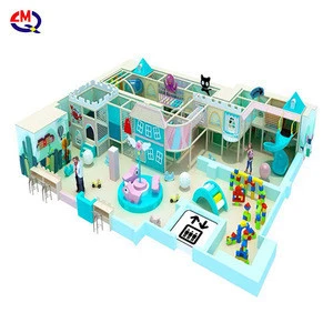 children indoor naughty castle and ball pool indoor kids park games playground rides equipment