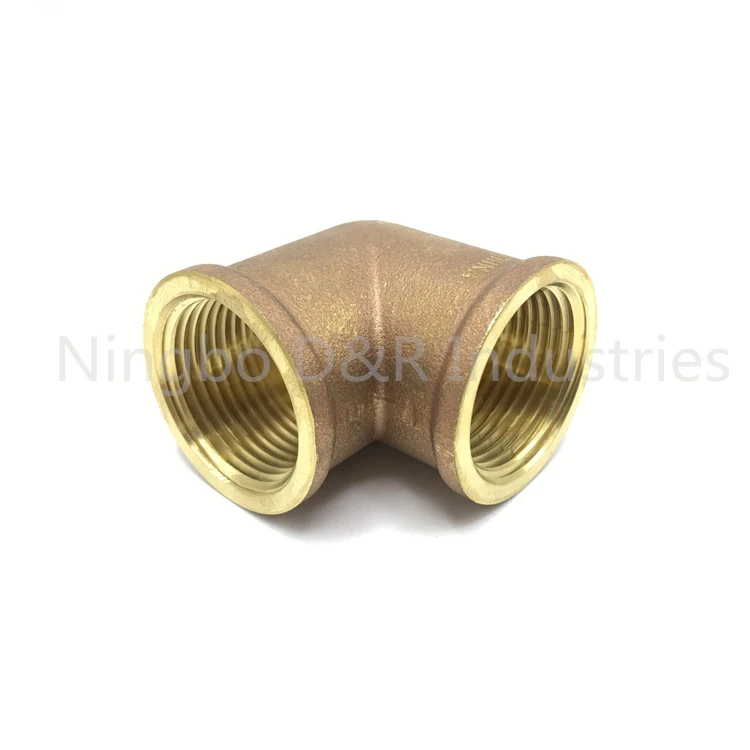 China Brass fittings Brass/Bronze Female 90 degree Elbow Pipe Fittings