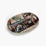 China custom plastic food cupcake meat coffee carry flat plastic tray