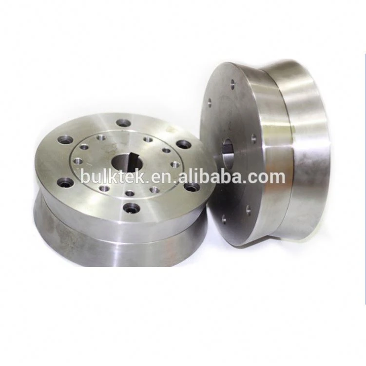 China customized steel belt pulley tensioner wheel big with key way