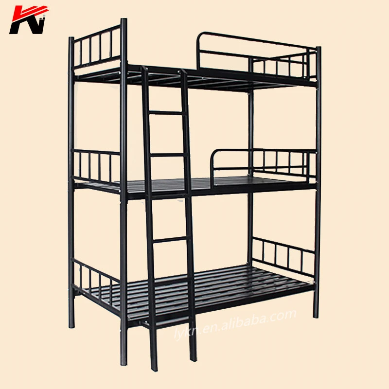 China export steel furniture metal triple bunk beds sale