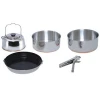 China Supplier Stainless Steel pots set japanese metal camping cookware