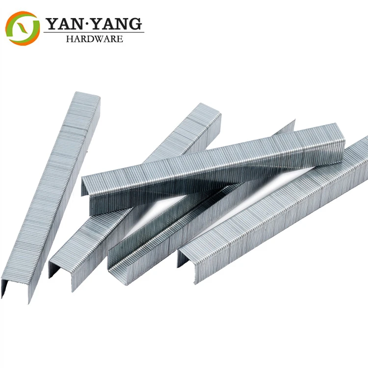 Chinese industrial staple 80 series staples 22ga furniturel nail 8010