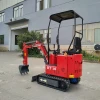 Chinese low price digging machinery 1 ton mini excavator for sale in USA