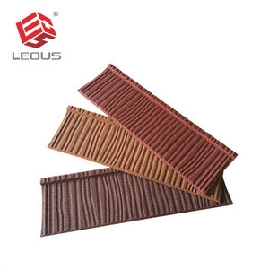 Chip Coated Roofing Sheet Colorful Stone Chip Coated Steel Roof Tile